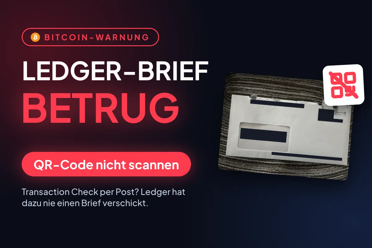 Ledger-Briefe per Post: Transaction Check und ZenLedger sind Betrug